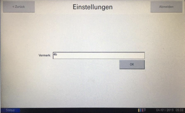  Bild 6 - Erfassung der Klasse (Klässensätze farbig)
